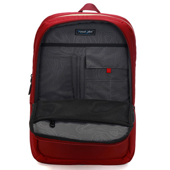 Kvalitní školní a cestovní batoh červený - Travel plus 0100