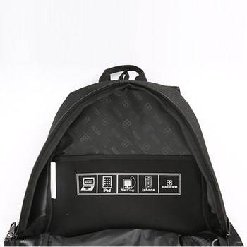 Pohodlný multifunkční prodyšný batoh černo šedý - Suissewin 7029