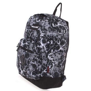 Originální lehký školní a cestovní batoh černo šedý - Highland 8275