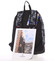 Originální lehký školní a cestovní batoh černo šedý - Highland 8275