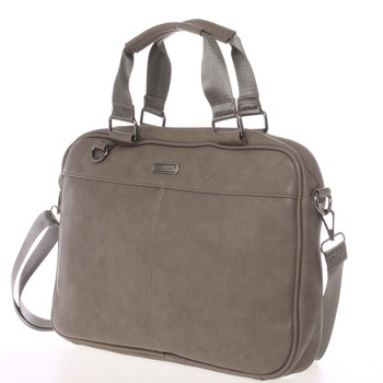 Měkká taška na spisy a notebook tmavá taupe - Bellugio Maris