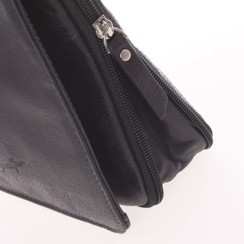 Stylová pánska kožená taška na doklady černá - Gerard Henon Melesio