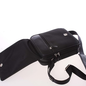 Pánská kožená taška přes rameno na doklady černá - Gerard Henon Sheldon