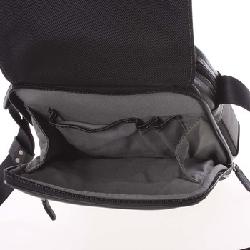 Pánská kožená taška přes rameno na doklady černá - Gerard Henon Sheldon