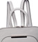 Hladký kožený elegantní dámský světle šedý batoh - ItalY Nike