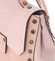 Unikátní růžový dámský kožený batoh/kabelka - ItalY Nicoletta