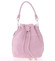 Světle růžová semišová dámská kabelka do ruky - ItalY Neried