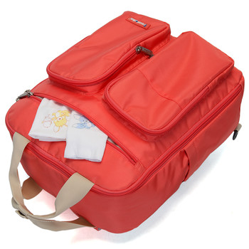 Plně funkční dámský batoh lososový - Travel Plus 0632