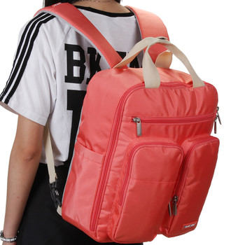 Plně funkční dámský batoh lososový - Travel Plus 0632