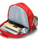 Moderní červený školní a cestovní batoh - Travel plus 0617