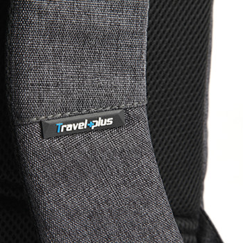 Moderní cestovní tmavě šedý batoh - Travel plus 0842