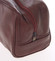 Pánská hnědá kožená kosmetická taška - E680