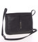Dámská kožená elegantní crossbody kabelka černá - ItalY Niobe