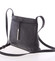 Dámská kožená elegantní crossbody kabelka černá - ItalY Niobe