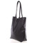 Dámská černá kožená kabelka přes rameno - ItalY Noox