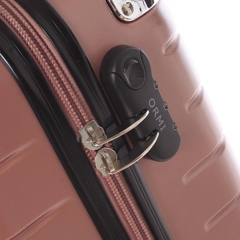 Růžový cestovní kufr pevný - Ormi Hive L