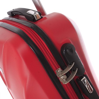 Originální pevný cestovní kufr červený - Ormi Cross L