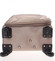 Pevnější látkový kufr tmavý béžový - Lumi Iann L