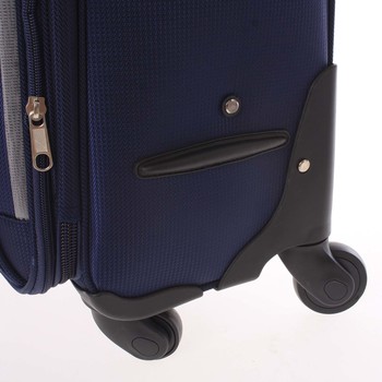 Elegantní modrý látkový kufr - Ormi Sleek L