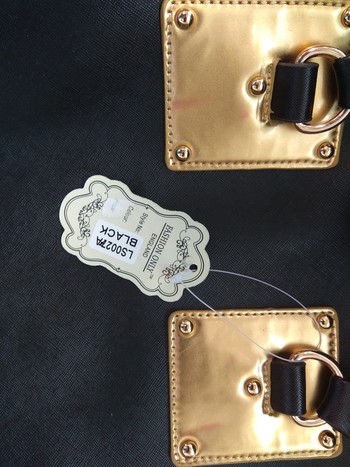 Dámská velká módní kabelka do ruky černá - LS fashion Giada