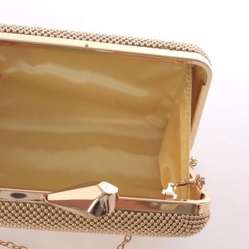 Módní dámské perleťové psaníčko zlaté - Delami V437