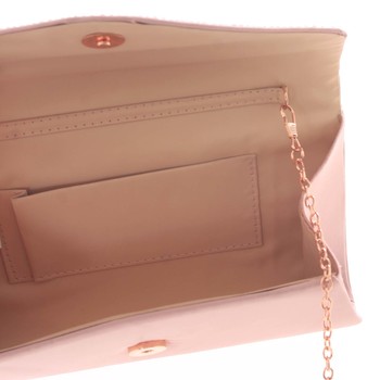 Originální dámské psaníčko tmavě růžové - Delami D683