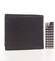 Pánská kožená volná černá peněženka - Delami 8222