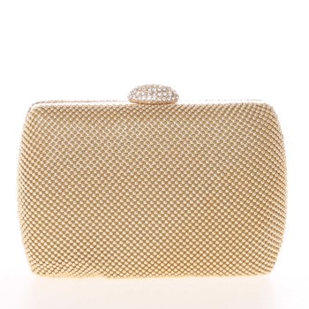 Menší dámské perleťové psaníčko zlaté - Delami v4039