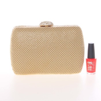 Menší dámské perleťové psaníčko zlaté - Delami v4039