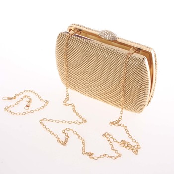 Menší dámské perleťové psaníčko zlaté - Delami v4039