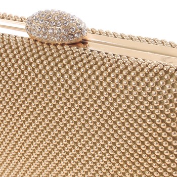 Menší dámské perleťové psaníčko zlaté - Delami v4039