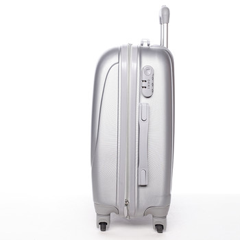 Pevný cestovní kufr stříbrný - Ormi Evenger L