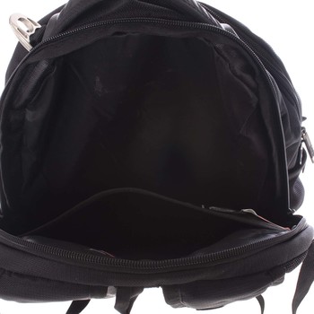 Luxusní a kvalitní turistický černý batoh - Suissewin 9081