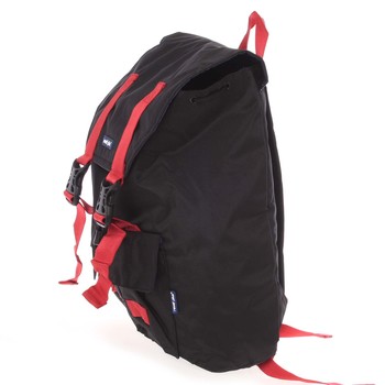 Lehký velký cestovní černý batoh - Travel plus 0611