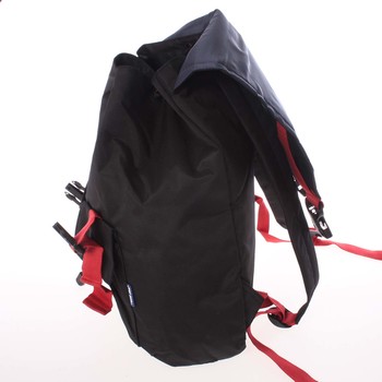 Lehký velký cestovní černý batoh - Travel plus 0611