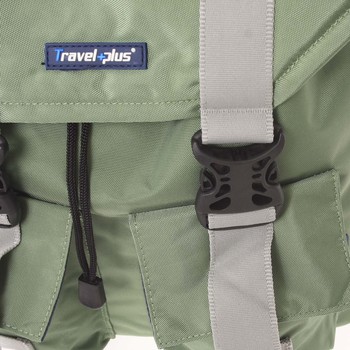 Lehký velký cestovní zelený batoh - Travel plus 0611