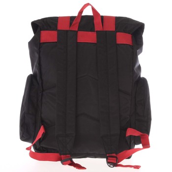 Velký černo červený cestovní batoh - Travel plus 7503