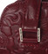 Luxusní vínová kožená kabelka se vzorem - Annie Claire 1712