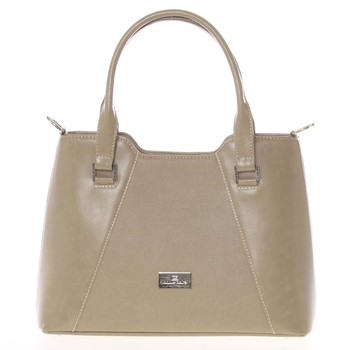 Pevná luxusní camel kožená kabelka saffiano - Annie Claire 4012