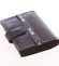 Originální pánská kožená peněženka tmavě hnědá s odleskem - Ellini Daedalus