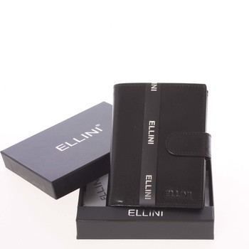 Elegantní pánská kožená peněženka černá - Ellini Notus