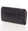 Praktická dámská větší černá kožená peněženka - Ellini Patia
