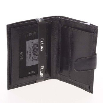 Bezpečná pánská kožená peněženka černá - Ellini Orion