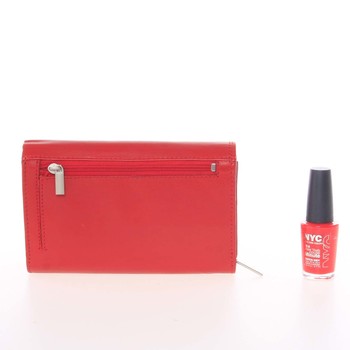 Větší dámská kožená peněženka červená - Bellugio Paolina