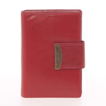 Neotřelá červená kožená peněženka - Bellugio Onesimo