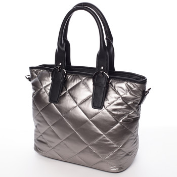 Jedinečná elegantní dámská kabelka stříbrná - MARIA C Briley