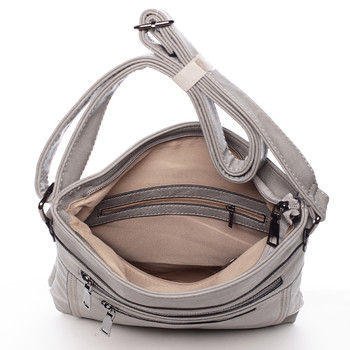 Moderní střední crossbody kabelka šedá - Delami Karlie