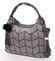 Trendy dámská velká vzorovaná kabelka šedá - MARIA C Chana