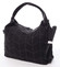 Trendy dámská velká vzorovaná kabelka černá - MARIA C Chana