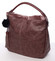 Moderní velká dámská kabelka tmavě růžová - MARIA C Aryanna